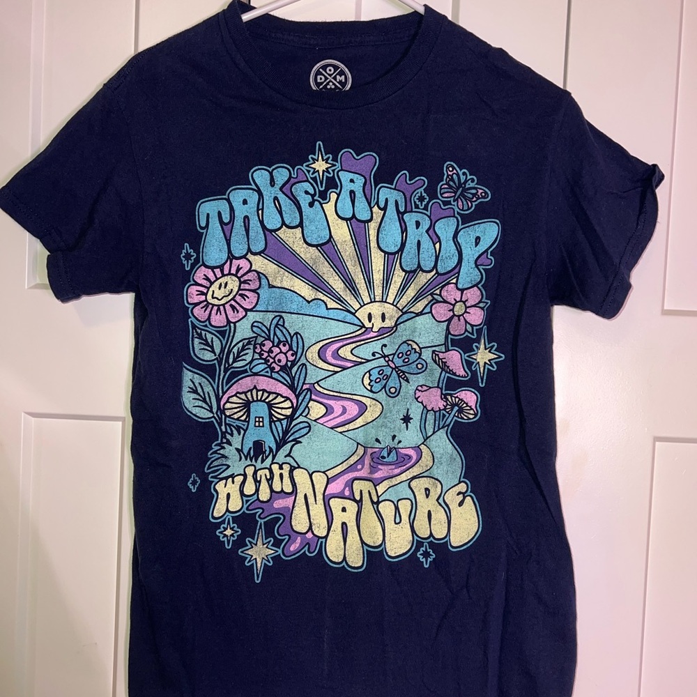 Kids Navy Graphic T-Shirt